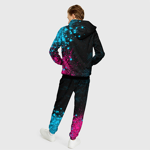 Мужской костюм Skillet - neon gradient: по-вертикали / 3D-Черный – фото 4