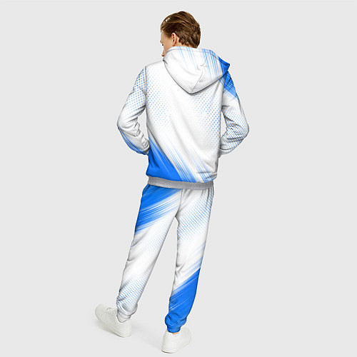 Мужской костюм Bmw синяя текстура / 3D-Меланж – фото 4