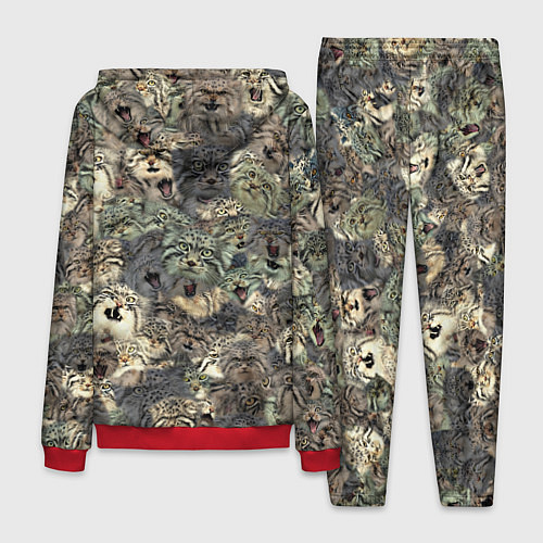 Мужской костюм Мануловый камуфляж / 3D-Красный – фото 2
