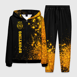 Мужской костюм Sporting - gold gradient: по-вертикали