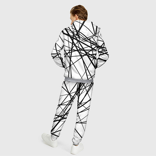 Мужской костюм Пересечение линий / 3D-Меланж – фото 4