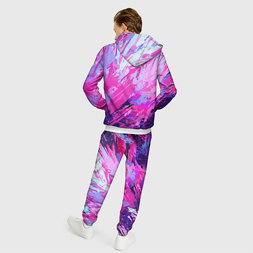 Мужской костюм Фиолетовые оттенки / 3D-Белый – фото 4