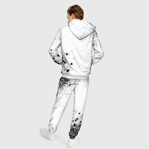 Мужской костюм Breaking Benjamin и рок символ на светлом фоне / 3D-Белый – фото 4