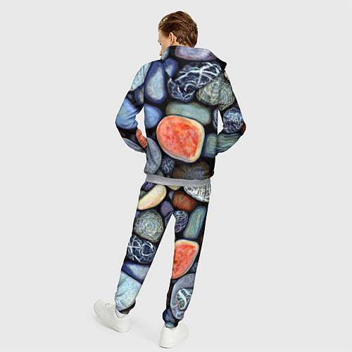 Мужской костюм Цветные камушки / 3D-Меланж – фото 4