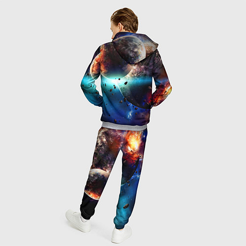 Мужской костюм За секунду до столкновения планеты с космическим о / 3D-Меланж – фото 4
