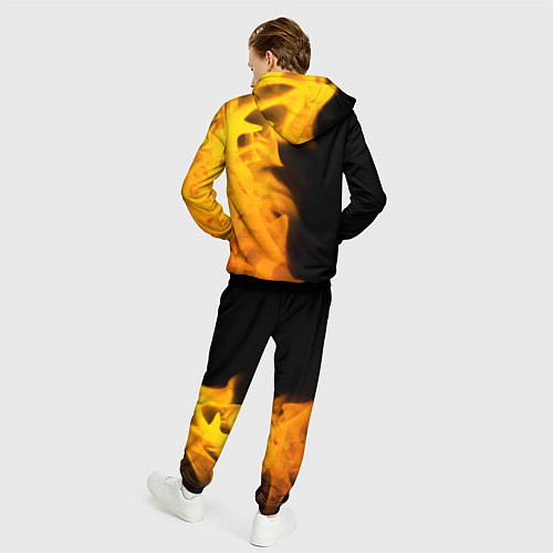 Мужской костюм PUBG - gold gradient: по-вертикали / 3D-Черный – фото 4