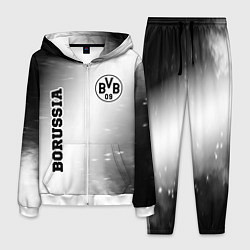 Мужской костюм Borussia sport на светлом фоне: надпись, символ