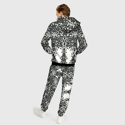 Мужской костюм Треугольный шум / 3D-Черный – фото 4