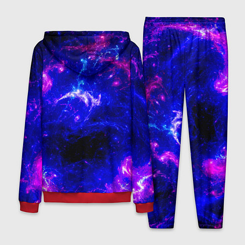 Мужской костюм Неоновый космос со звездами / 3D-Красный – фото 2