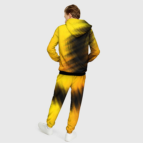 Мужской костюм Spirited Away - gold gradient: по-вертикали / 3D-Черный – фото 4
