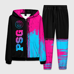 Костюм мужской PSG - neon gradient: по-вертикали, цвет: 3D-черный