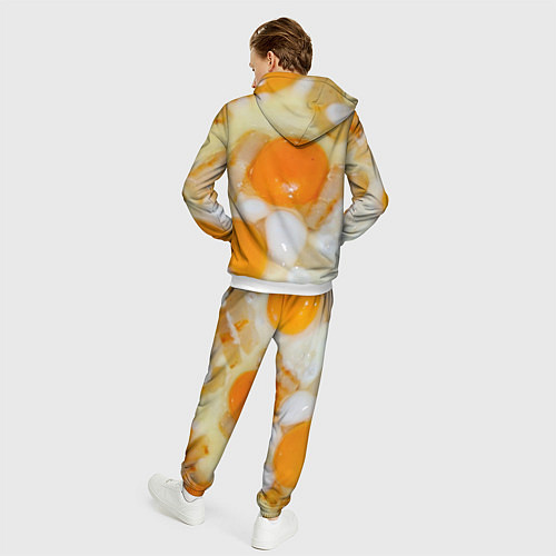 Мужской костюм Яичница с салом / 3D-Белый – фото 4