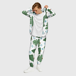 Костюм мужской Новогодние ёлочки, цвет: 3D-белый — фото 2
