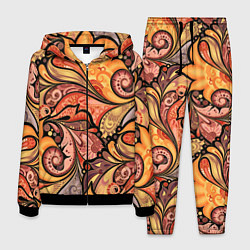 Мужской костюм Multicolored branching floral patterns