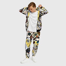 Костюм мужской Поперечная линия - Василий Кандинский, цвет: 3D-черный — фото 2