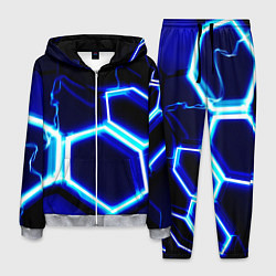 Мужской костюм Neon abstraction plates storm