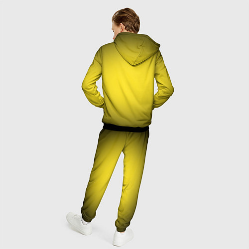 Мужской костюм Желтый градиент / 3D-Черный – фото 4