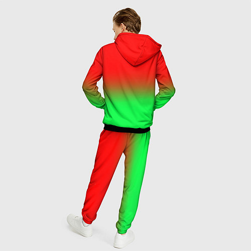 Мужской костюм Необычный переход / 3D-Черный – фото 4