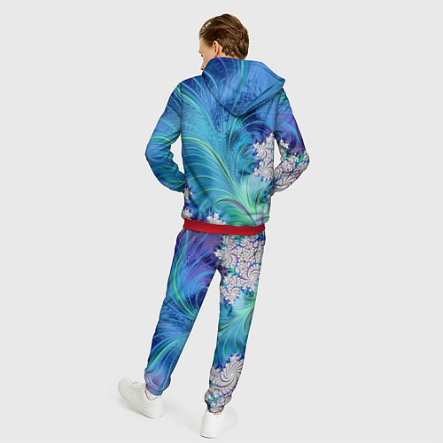 Мужской костюм Авангардная фрактальная композиция / 3D-Красный – фото 4