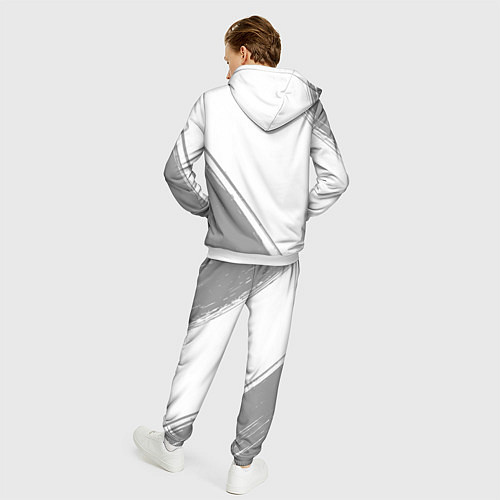 Мужской костюм Poppy Playtime glitch на светлом фоне: надпись, си / 3D-Белый – фото 4