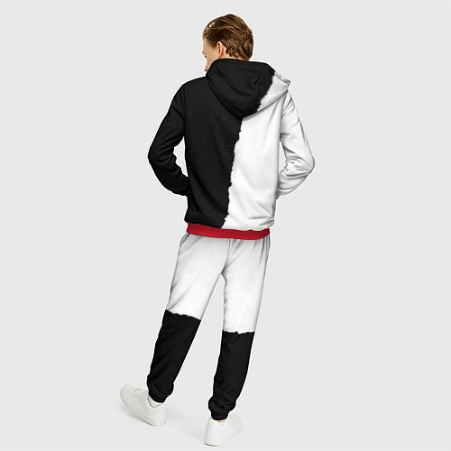 Мужской костюм Вертикально оторванный лист бумаги / 3D-Красный – фото 4