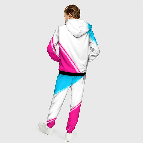 Мужской костюм Coldplay neon gradient style: надпись, символ / 3D-Черный – фото 4