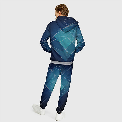 Мужской костюм Геометрическая бесконечность / 3D-Меланж – фото 4