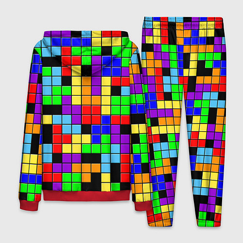 Мужской костюм Тетрис цветные блоки / 3D-Красный – фото 2