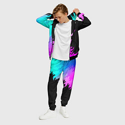 Костюм мужской Powerwolf неоновый огонь, цвет: 3D-черный — фото 2