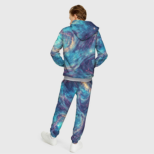 Мужской костюм Путеводная звезда в космосе / 3D-Меланж – фото 4