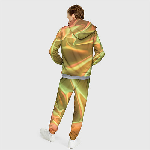 Мужской костюм Золотой шёлк и отливы / 3D-Меланж – фото 4