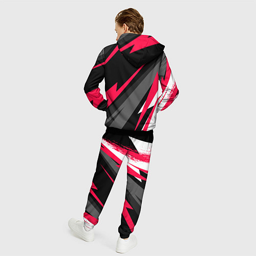 Мужской костюм Chevrolet fast lines / 3D-Черный – фото 4