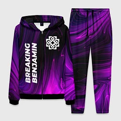 Костюм мужской Breaking Benjamin violet plasma, цвет: 3D-черный