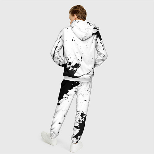 Мужской костюм Five Finger Death Punch и рок символ на светлом фо / 3D-Белый – фото 4