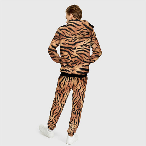 Мужской костюм Полосатая шкура тигра / 3D-Черный – фото 4