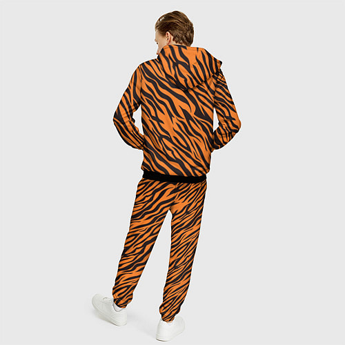 Мужской костюм Полоски тигра - tiger / 3D-Черный – фото 4