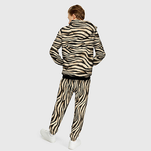 Мужской костюм Шкура зебры и белого тигра / 3D-Черный – фото 4