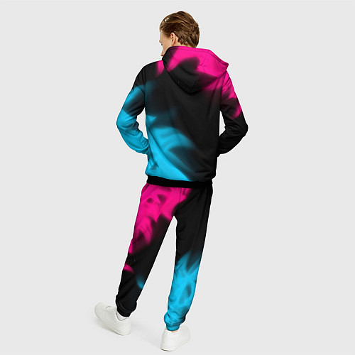 Мужской костюм Chery - neon gradient: надпись, символ / 3D-Черный – фото 4