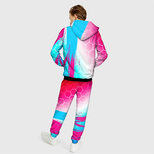 Мужской костюм Exeed neon gradient style: по-вертикали / 3D-Черный – фото 4