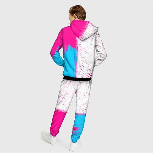 Мужской костюм Die Antwoord neon gradient style: по-вертикали / 3D-Черный – фото 4