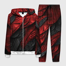 Мужской костюм Red black texture