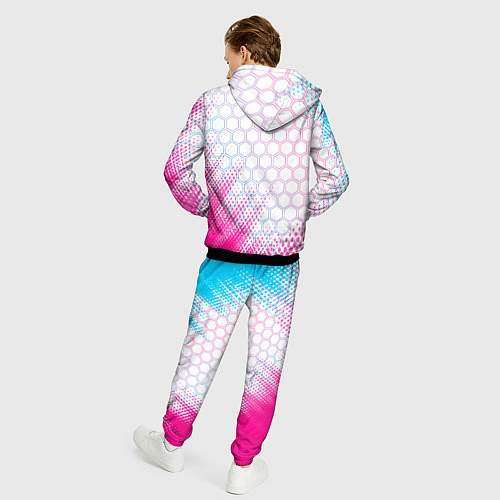 Мужской костюм FAW neon gradient style: надпись, символ / 3D-Черный – фото 4