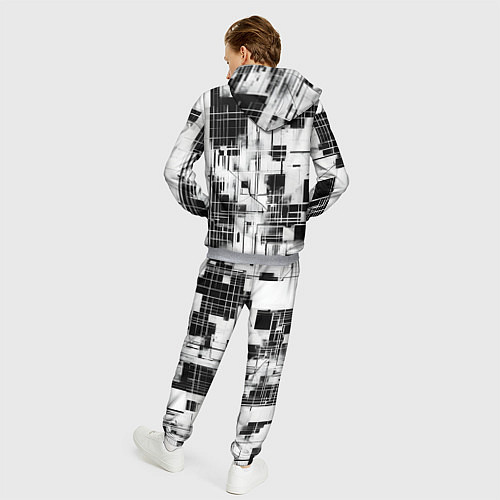 Мужской костюм Кибер Сетка гранж / 3D-Меланж – фото 4