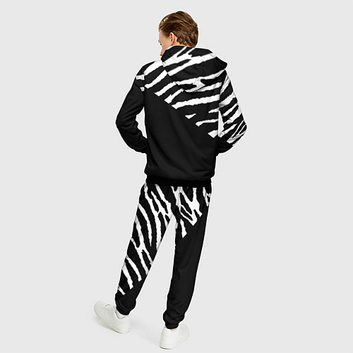 Мужской костюм Полосы зебры с черным / 3D-Черный – фото 4