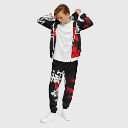 Костюм мужской Японский самурай и красная луна, цвет: 3D-белый — фото 2