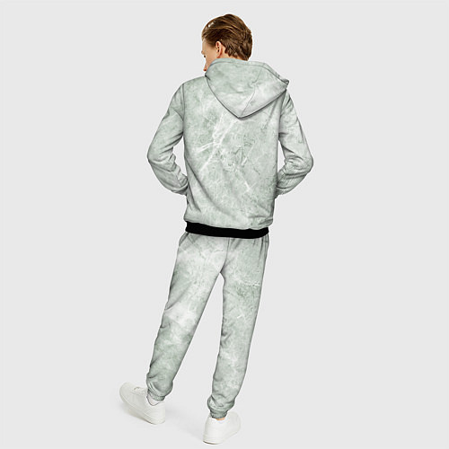 Мужской костюм Зелёный мрамор / 3D-Черный – фото 4