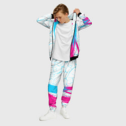 Костюм мужской Geely neon gradient style: по-вертикали, цвет: 3D-черный — фото 2