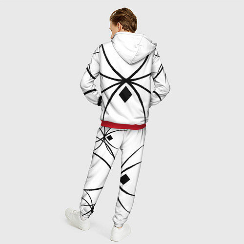 Мужской костюм Пауки узор / 3D-Красный – фото 4