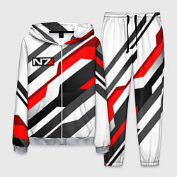 Костюм мужской Mass effect - white uniform n7, цвет: 3D-меланж