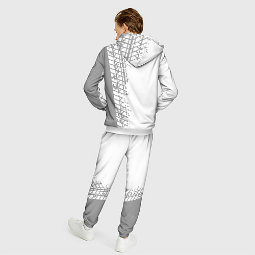 Мужской костюм Zotye speed на светлом фоне со следами шин: по-вер / 3D-Белый – фото 4